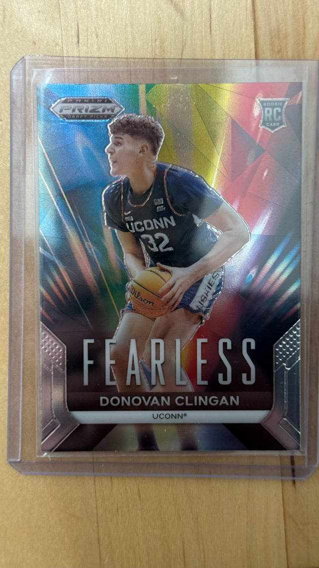 2024 Prizm Panini Prizm Draft Picks - Fearless Prizms Silver | Donovan Clingan