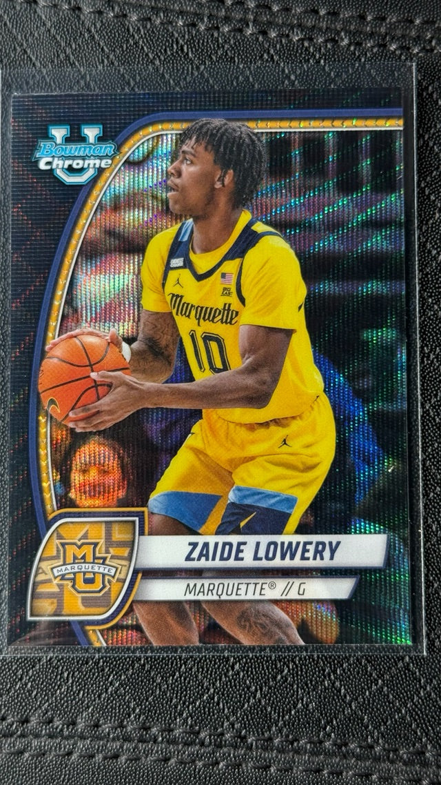 2024 Bowman University Chrome - Blue Refractor | Zaide Lowery