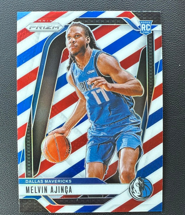 2024 Prizm Panini Prizm - Prizms Red White and Blue | Melvin Ajinca