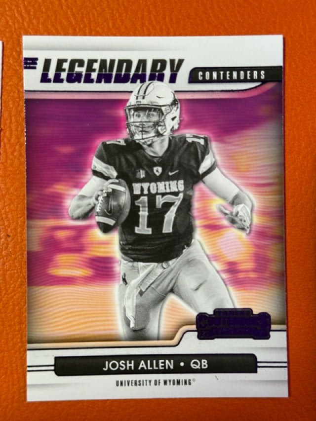 2021 Panini Contenders Draft Picks - Legendary Contenders Purple | Josh Allen