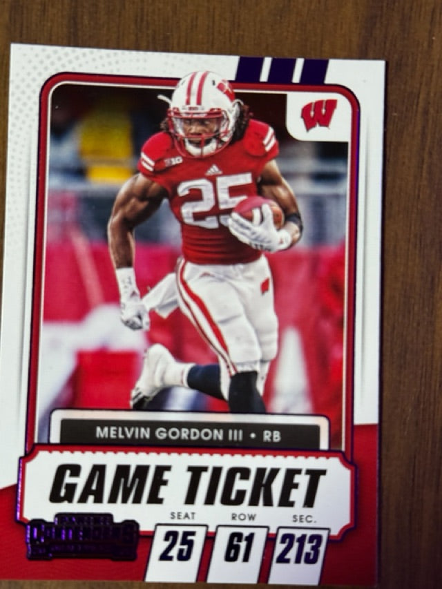 2021 Panini Contenders Draft Picks - Purple | Melvin Gordon III