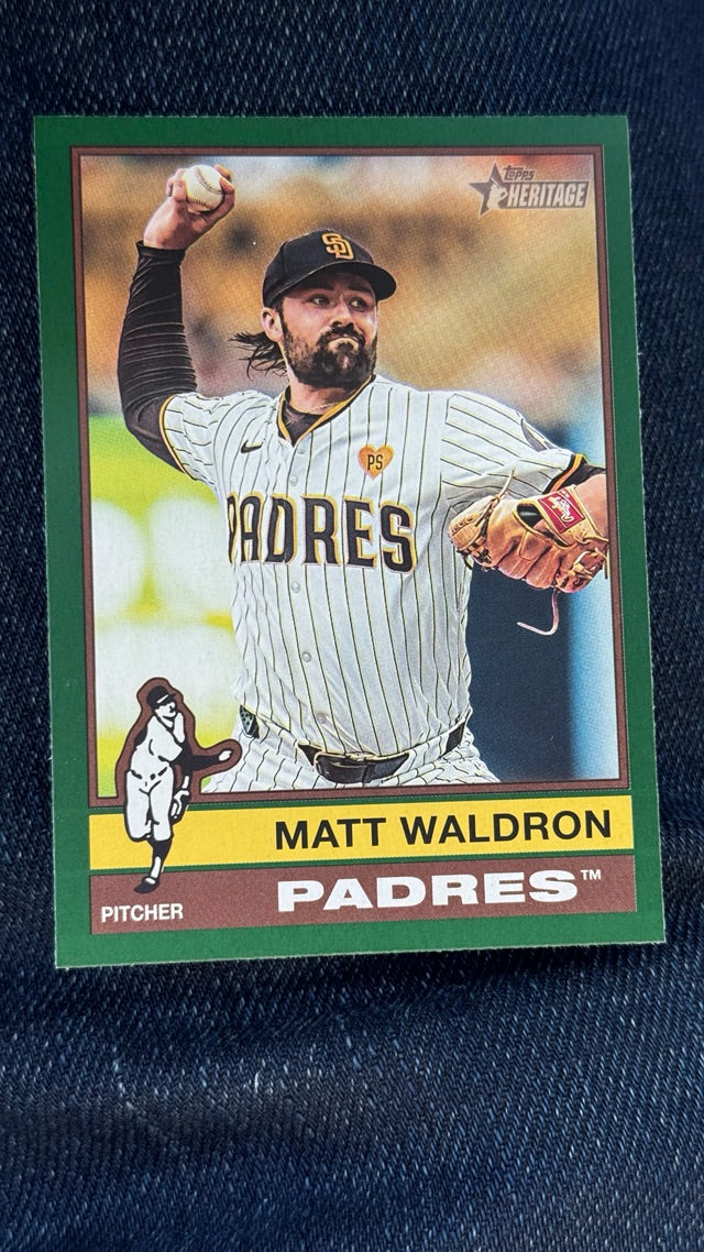 2025 Topps Heritage - Dark Green | Matt Waldron