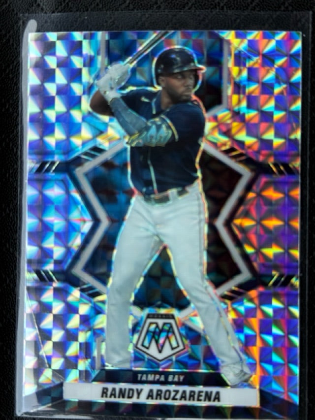 2022 Panini Mosaic - Blue Camo Mosaic | Randy Arozarena