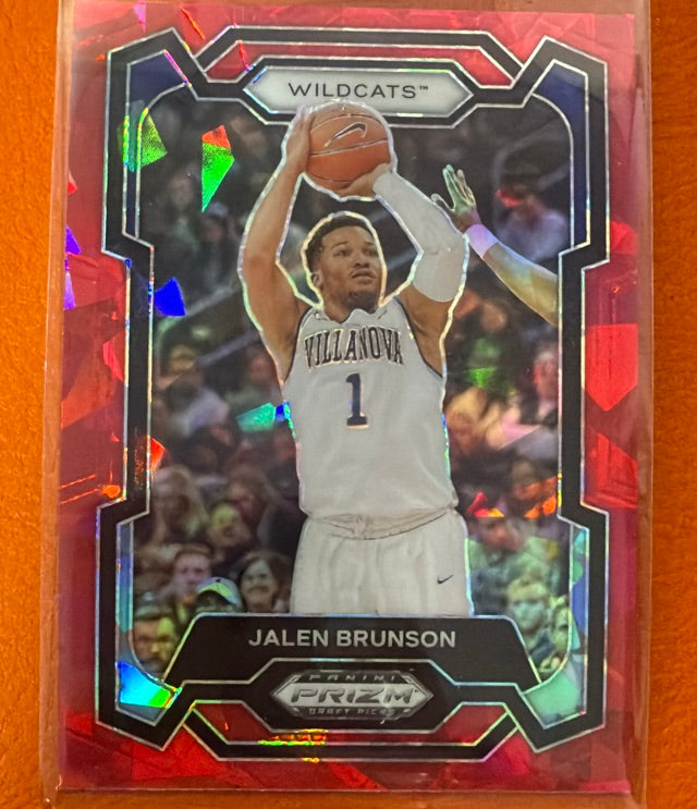 2024 Panini Prizm Draft Picks - Prizms Red Ice | Jalen Brunson