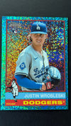 2025 Topps Heritage - Chrome Aqua Sparkle Refractor | Justin Wrobleski