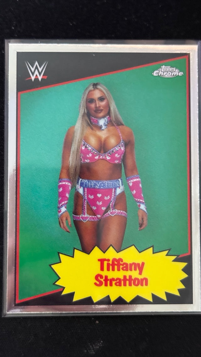 2025 Topps Chrome WWE - 1985 Topps Current | Tiffany Stratton