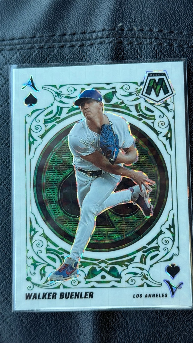 2022 Panini Mosaic - Aces Green Mosaic | Walker Buehler
