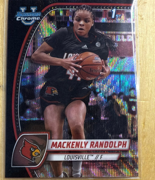 2024 Bowman University Chrome - Black Wave Refractor | Mackenly Randolph