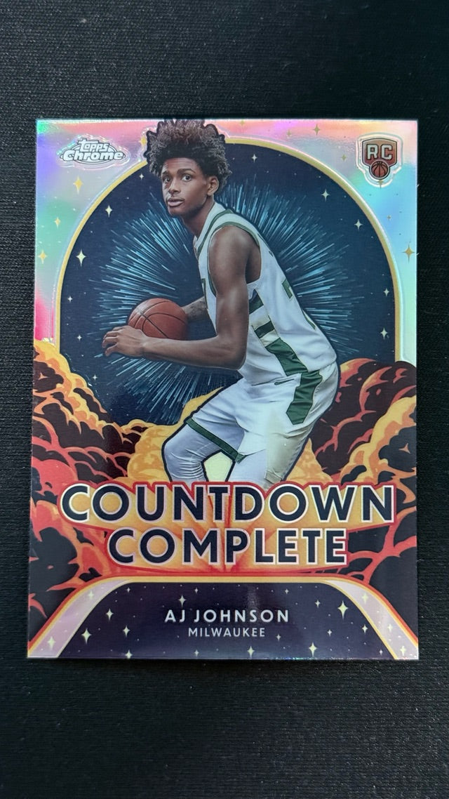 2024 Topps Chrome - Countdown Complete Refractor | AJ Johnson