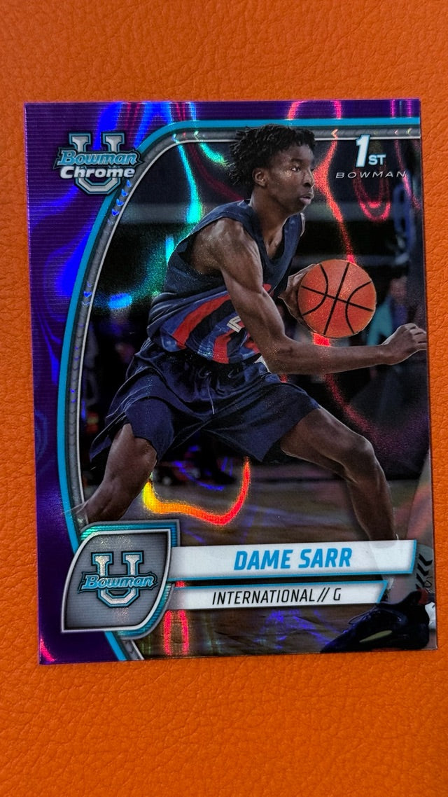 2024 Bowman University Chrome - Black Wave Refractor | Dame Sarr
