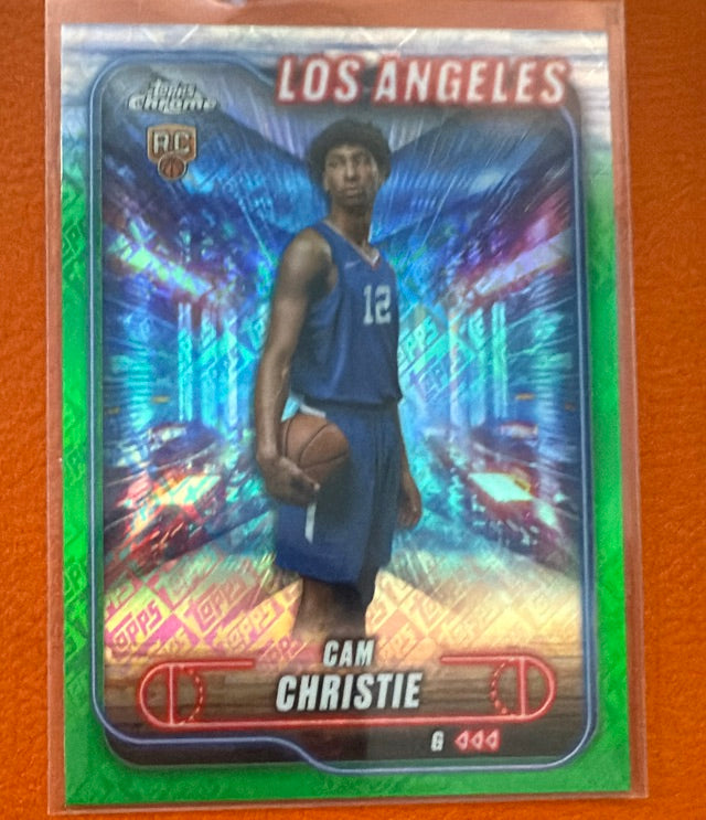 2024 Topps Chrome - Topps Green Refractor | Cam Christie