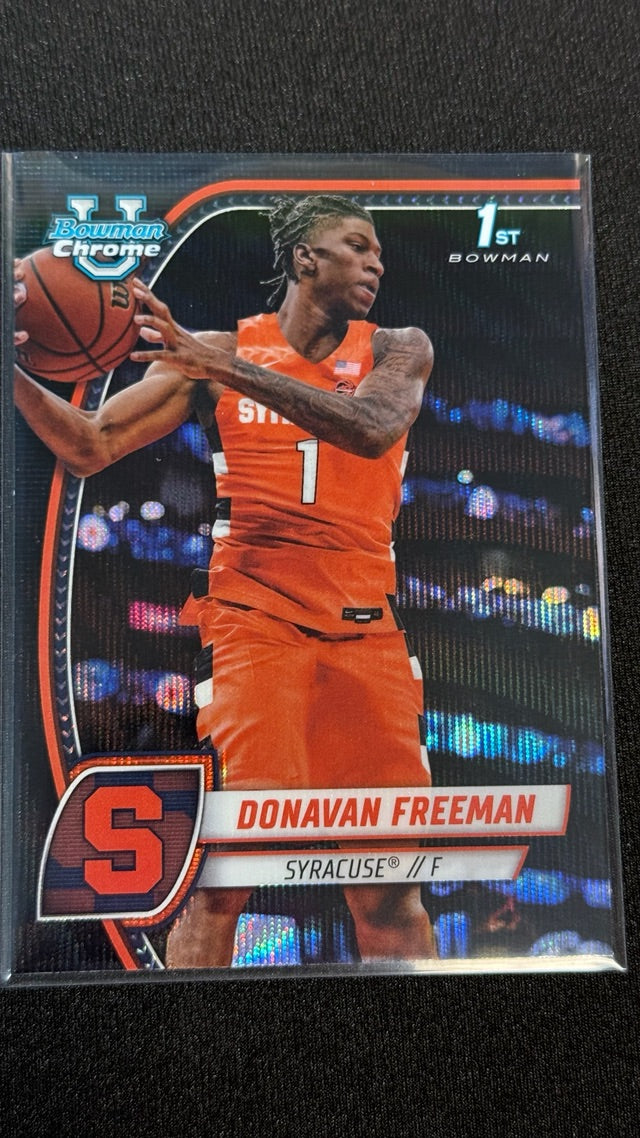 2024 Bowman University Chrome - Black Wave Refractor | Donavan Freeman