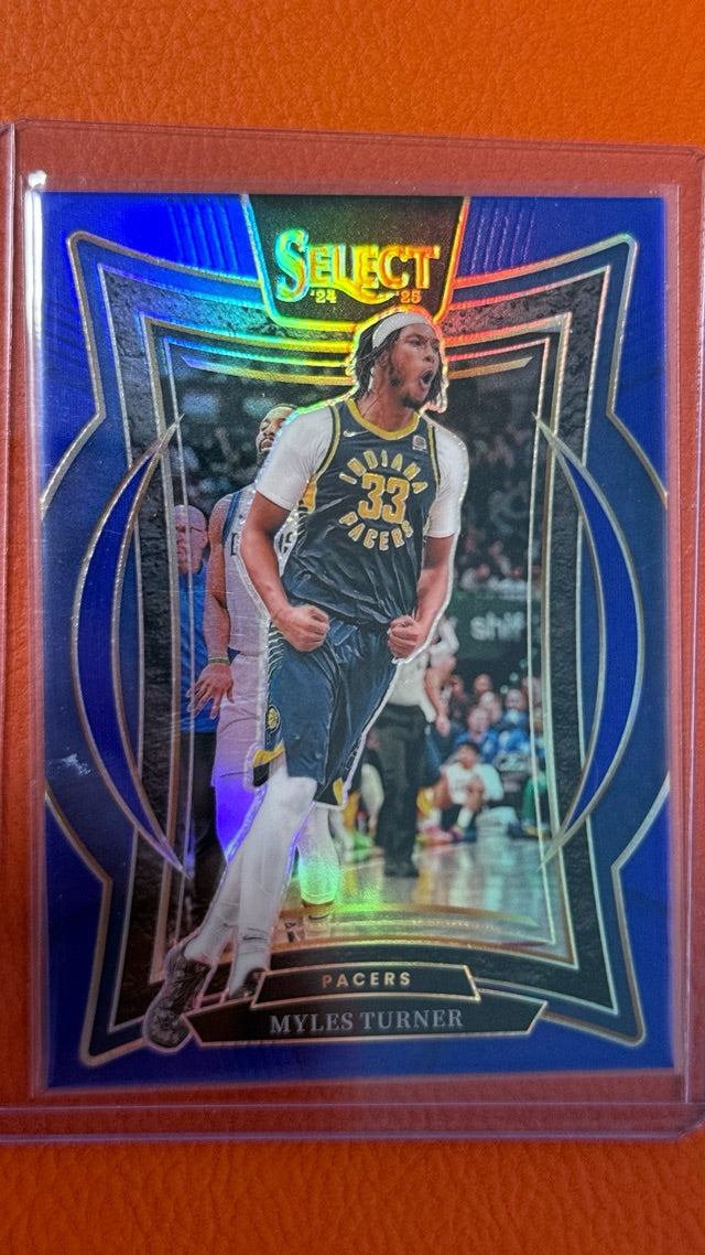 2024 Panini Select - Blue Prizm | Myles Turner