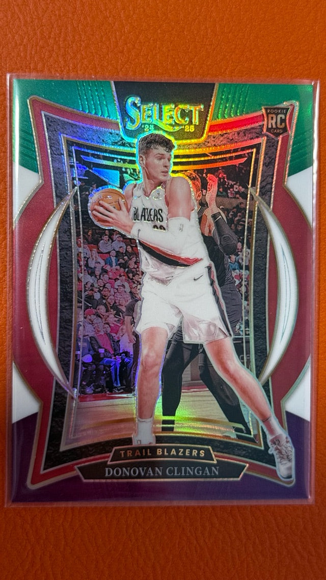 2024 Select Panini Select - Green White Purple Prizm | Donovan Clingan