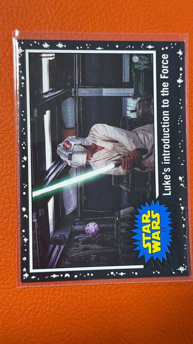 2017 Topps Star Wars Journey To The Last Jedi - Starfield Black | Luke's introduction to the Force