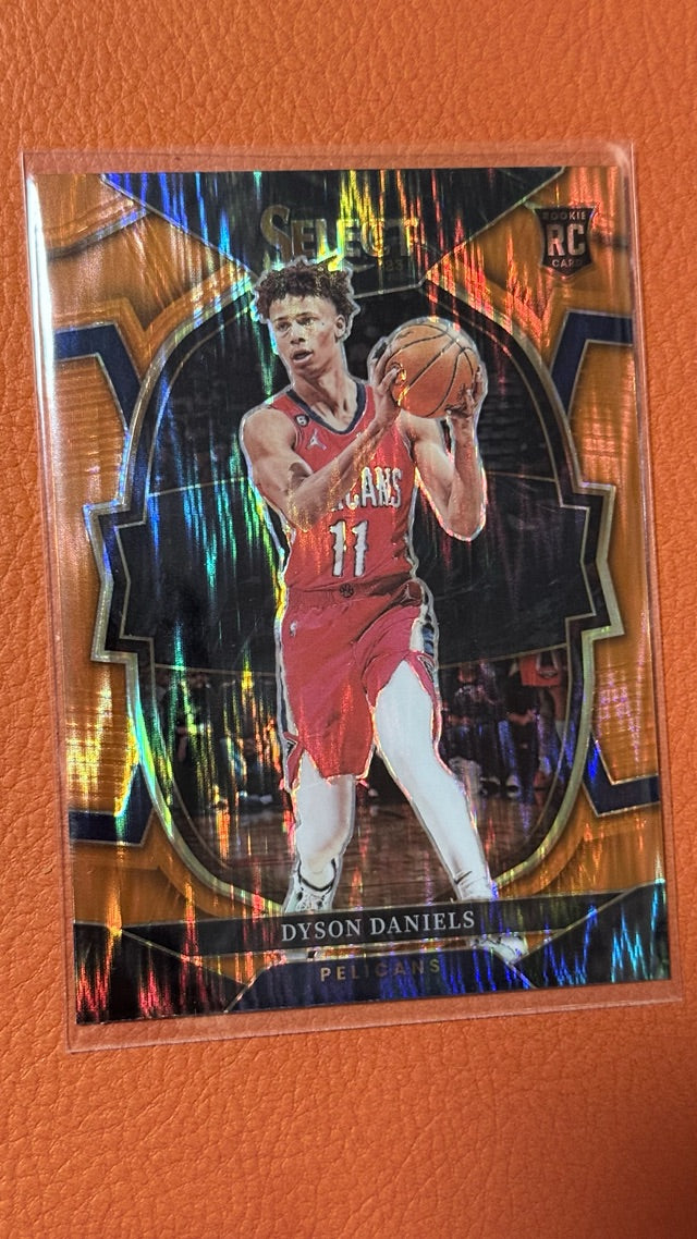 2022 Prizm Panini Select - Orange Flash Prizms | Dyson Daniels