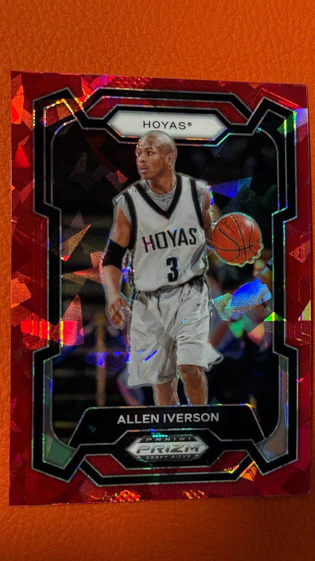 2024 Panini Prizm Draft Picks - Prizms Red Ice | Allen Iverson