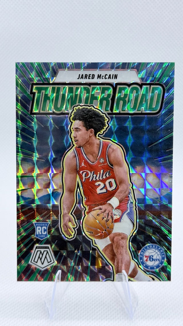 2024 Panini Mosaic - Thunder Road Mosaic Green | Jared McCain