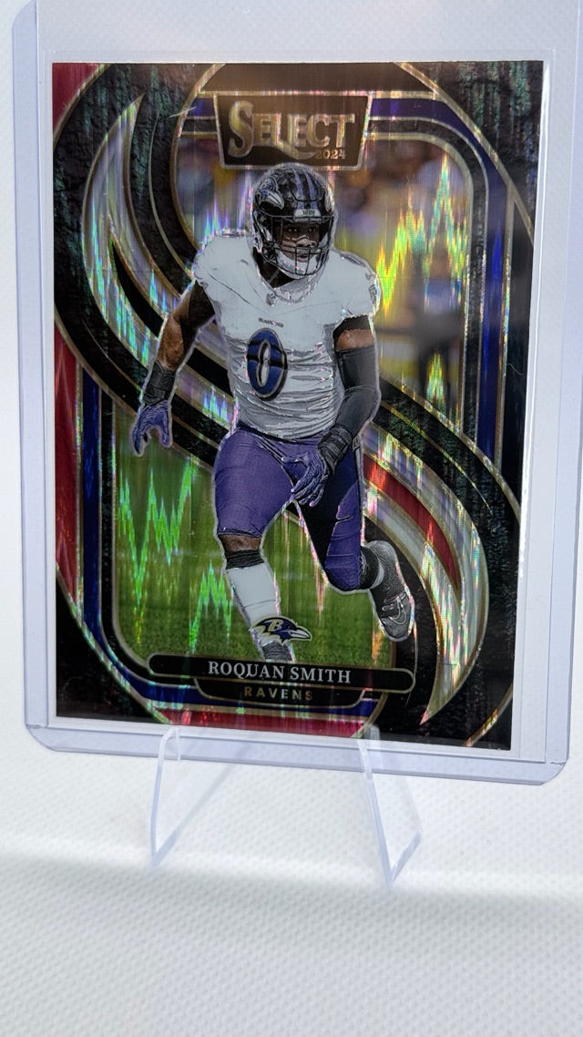 2024 Prizm Panini Select - Black & Red Prizm Shock | Roquan Smith