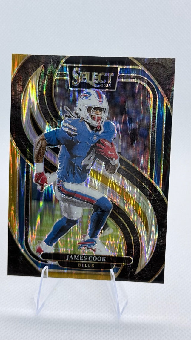 2024 Select Panini Select - Black & Gold Prizm Shock | James Cook