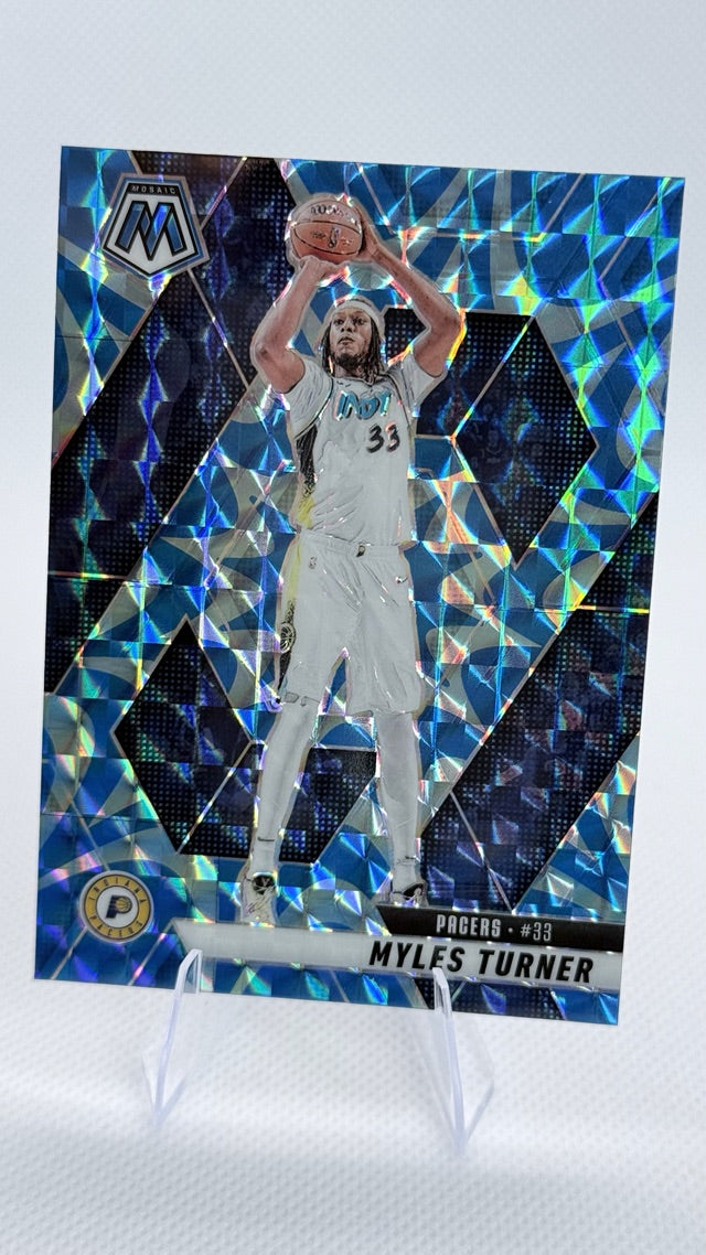 2024 Panini Mosaic - Reactive Blue Mosaic | Myles Turner