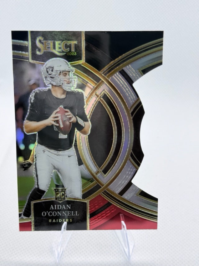 2023 Select Panini Select - Black and Red Prizms Die Cuts | Aidan O'Connell