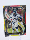 2024 Panini Select - Red & Yellow Prizm Shock | DeMarcus Ware
