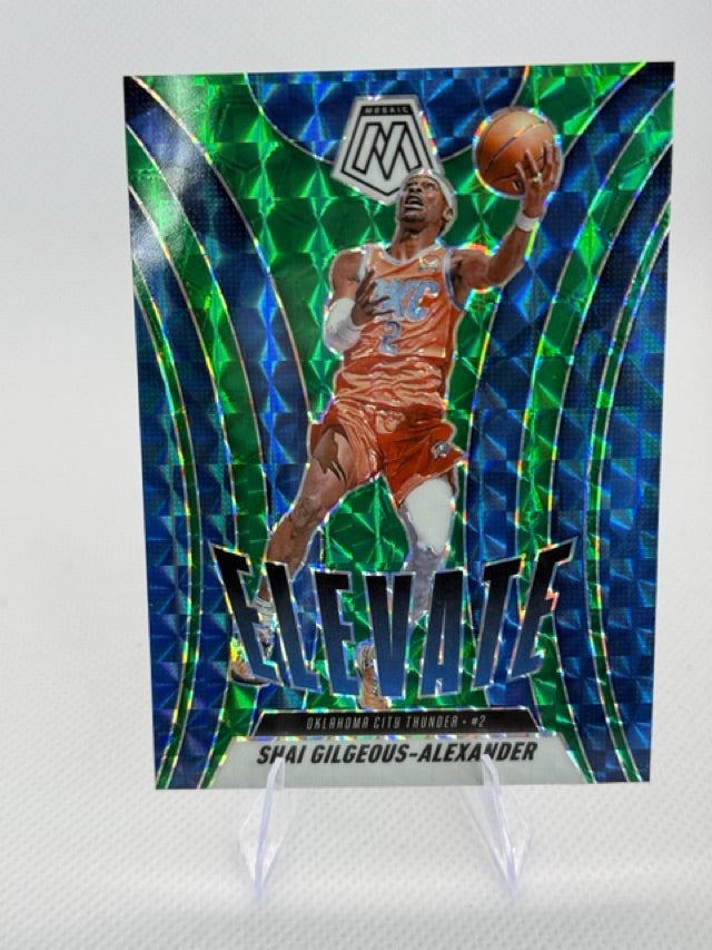 2024 Panini Mosaic - Elevate Mosaic Green | Shai Gilgeous-Alexander