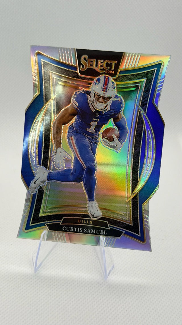 2024 Prizm Panini Select - Silver Prizm Die Cut | Curtis Samuel