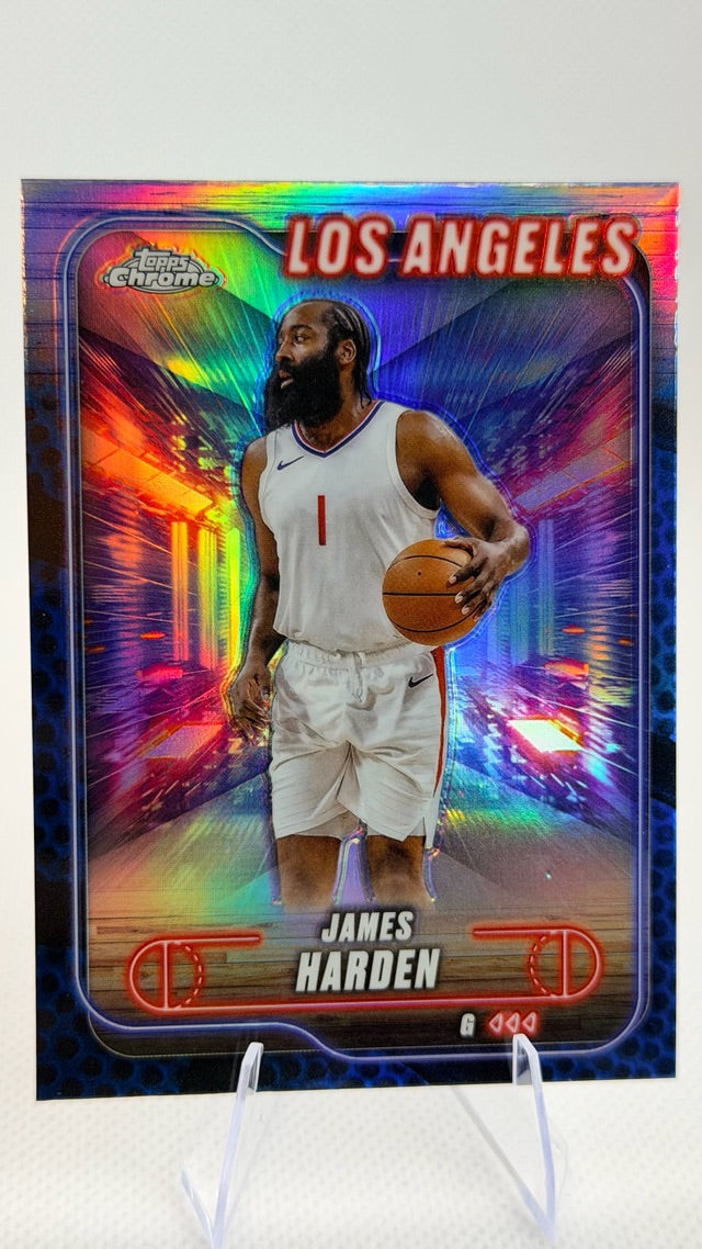 2024 Topps Chrome - Blue Basketball Refractor | James Harden