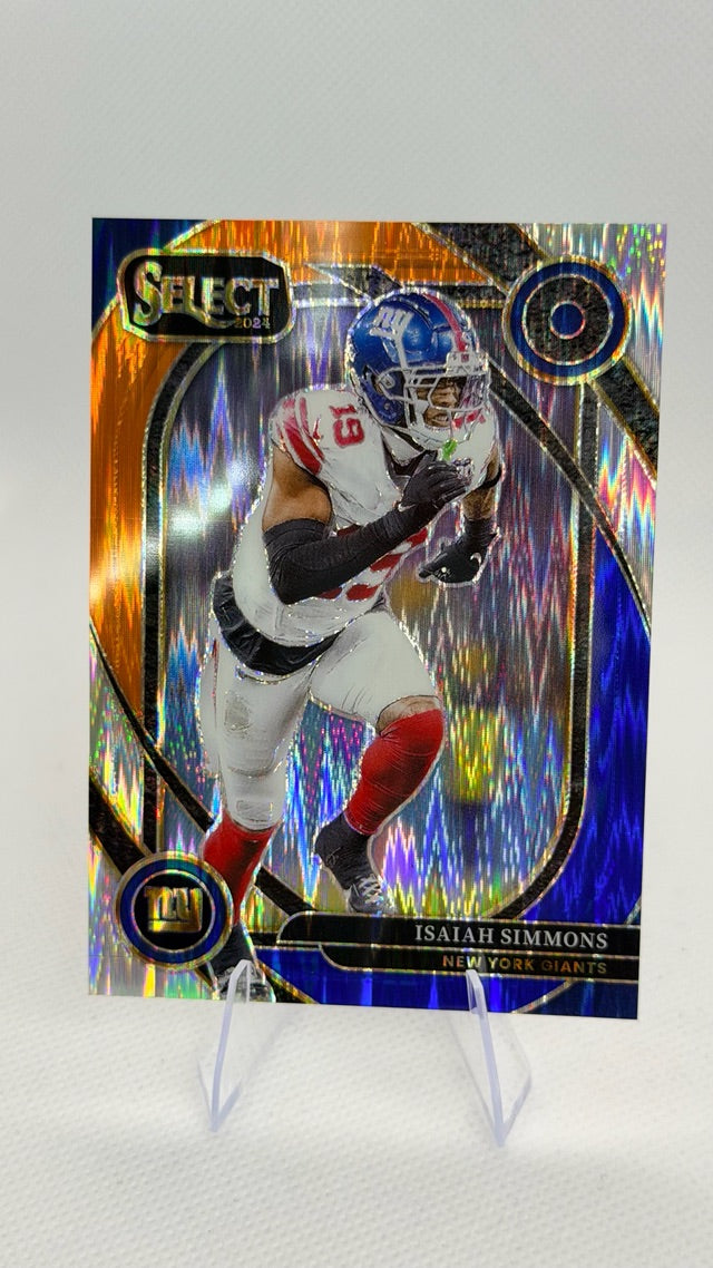 2024 Select Panini Select - Blue & Orange Prizm Shock | Isaiah Simmons