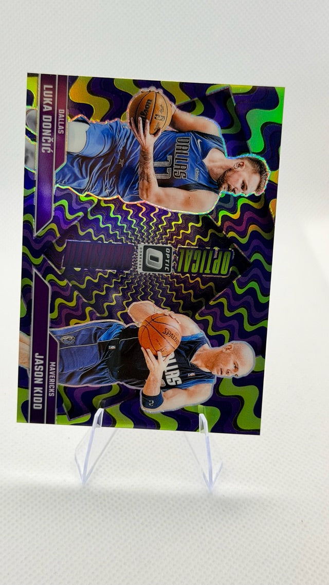 2024 Optic Donruss Optic - Optical Illusions Holo | Jason Kidd/Luka Doncic