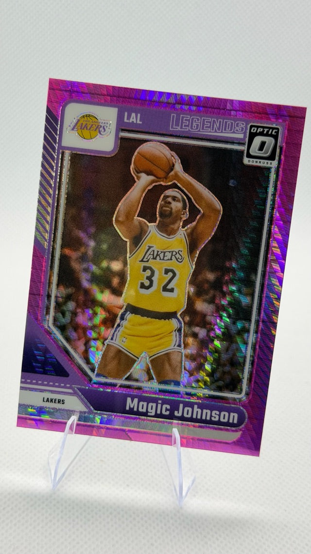 2024 Optic Donruss Optic - Hyper Pink | Magic Johnson