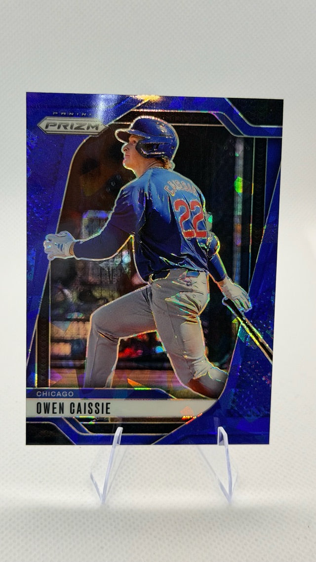 2025 Prizm Panini Prizm - Blue Ice Prizms | Owen Caissie