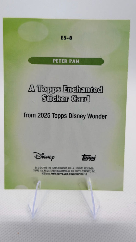 Peter Pan 2025 Topps Enchanted Stickers #ES-8 (front);Peter Pan 2025 Topps Enchanted Stickers #ES-8 (back)