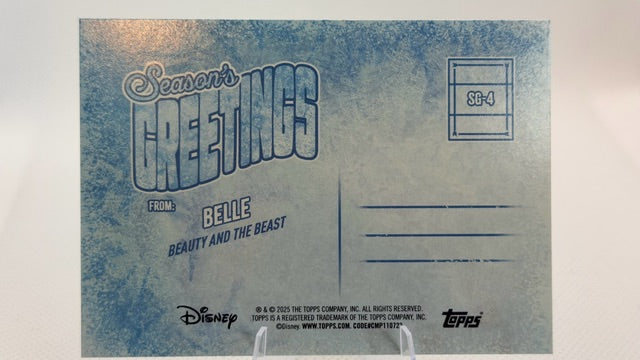 Belle 2025 Topps Season's Greetings #SG-4 (front);Belle 2025 Topps Season's Greetings #SG-4 (back)