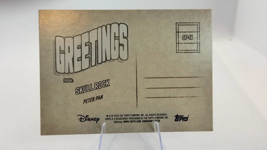 Skull Rock 2025 Topps Topps Disney Wonder #GF-16 (front);Skull Rock 2025 Topps Topps Disney Wonder #GF-16 (back)