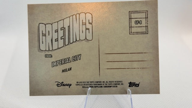 Imperial City 2025 Topps Greetings From #GF-8 (front);Imperial City 2025 Topps Greetings From #GF-8 (back)