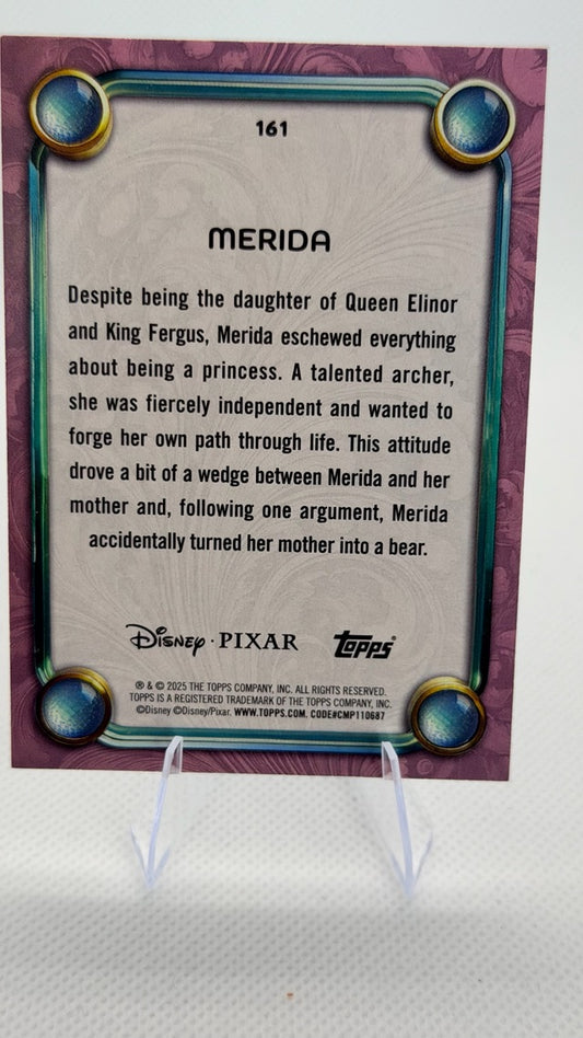 Merida 2025 Topps Topps Disney Wonder #161 (front);Merida 2025 Topps Topps Disney Wonder #161 (back)