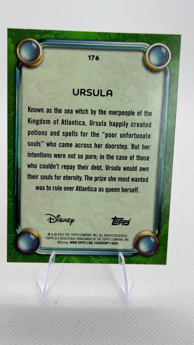 Ursula 2025 Topps Topps Disney Wonder #176 (front);Ursula 2025 Topps Topps Disney Wonder #176 (back)