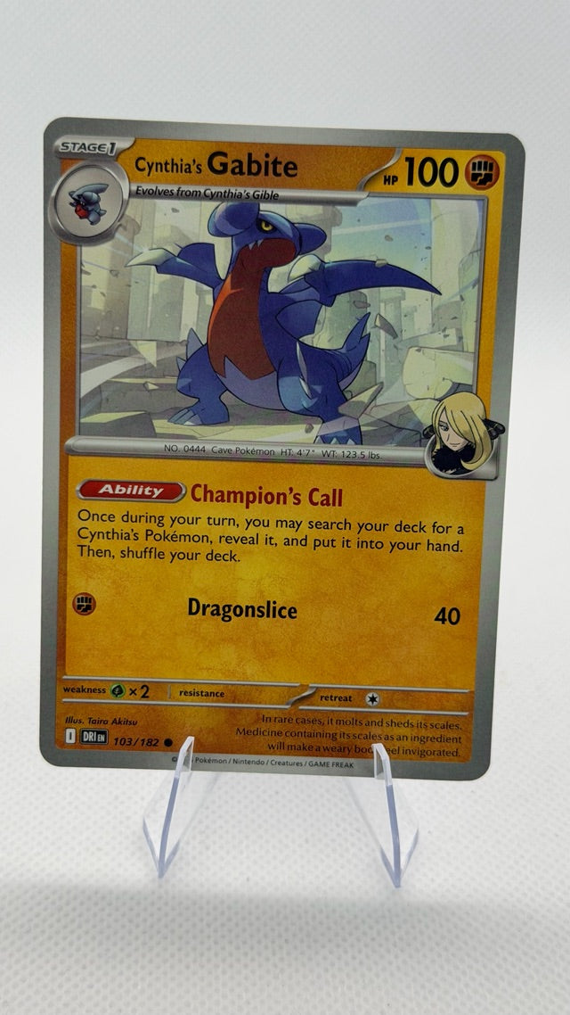 Cynthia's Gabite 2025 SV10: Destined Rivals #103/182