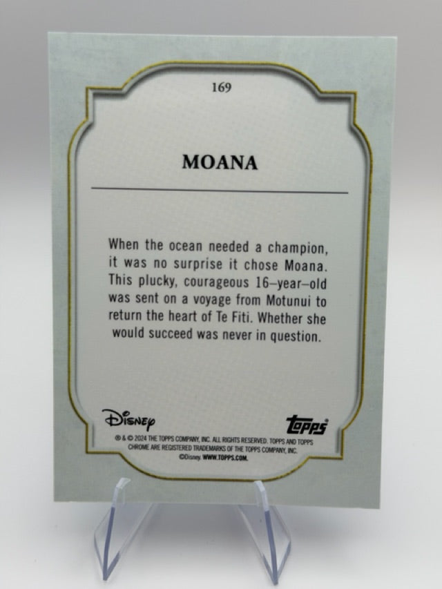 Moana 2024 Topps Topps Chrome Sapphire Edition Disney #169 (front);Moana 2024 Topps Topps Chrome Sapphire Edition Disney #169 (back)
