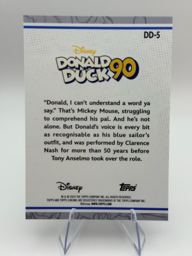 Donald Duck 2024 Topps Flagship #DD-5 (front);Donald Duck 2024 Topps Flagship #DD-5 (back)