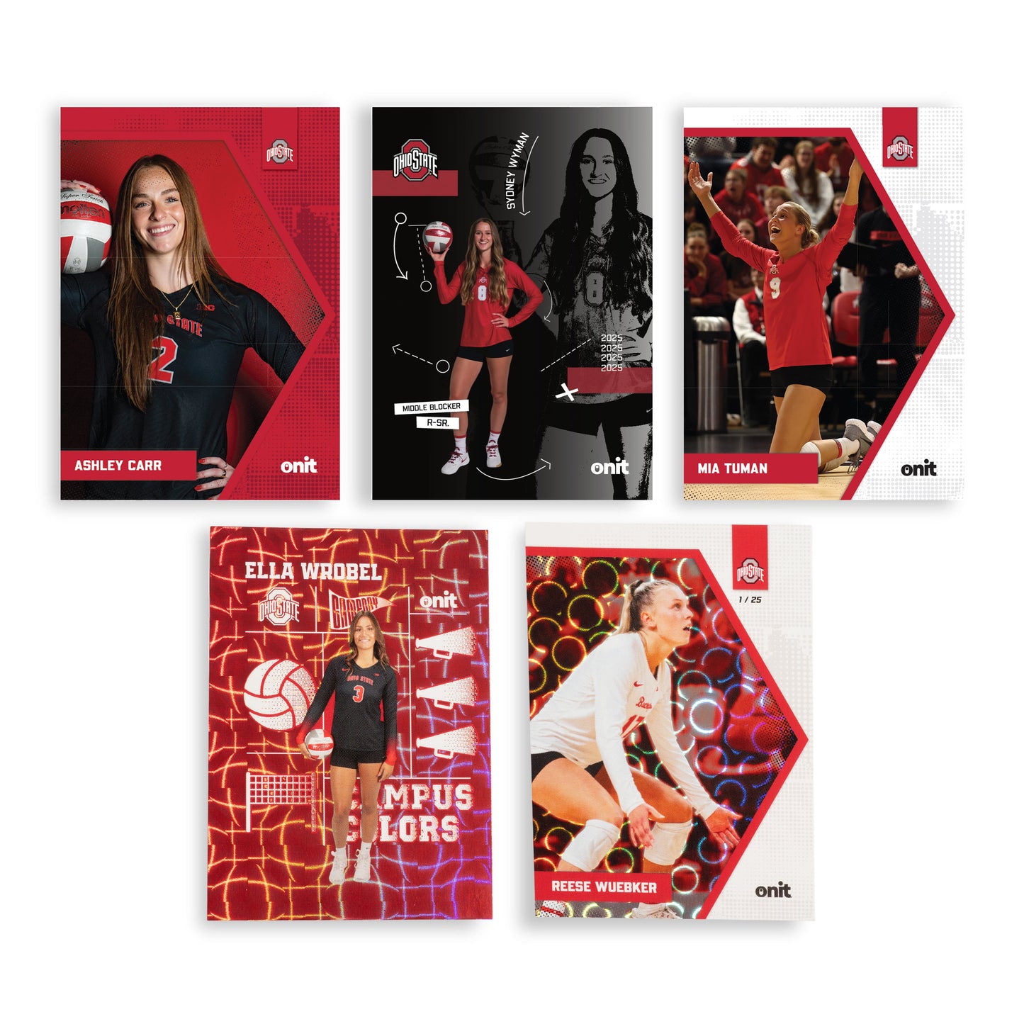 The Ohio State University Volleyball 2025 Trading Cards - Platinum Box (Guaranteed Autograph)