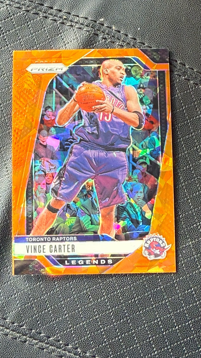 2024 Prizm Panini Prizm - Prizms Orange Ice | Vince Carter