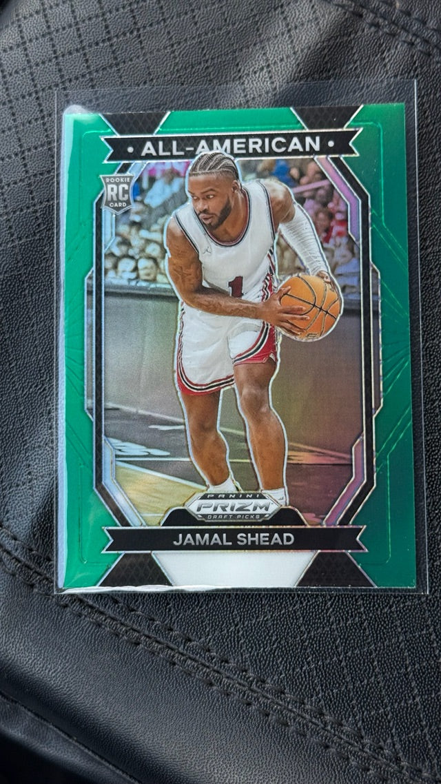 2024 Prizm Panini Prizm Draft Picks - All-American Prizms Green | Jamal Shead