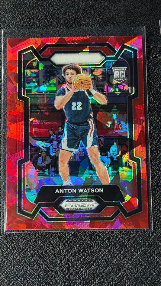 2024 Panini Prizm Draft Picks - Prizms Red Ice | Anton Watson
