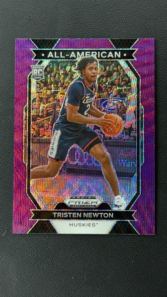 2024 Prizm Panini Prizm Draft Picks - All-American Prizms Purple | Tristen Newton