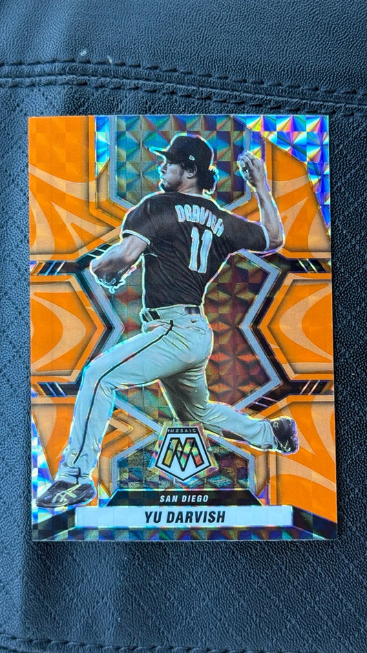 2022 Panini Mosaic - Reactive Orange Mosaic | Yu Darvish