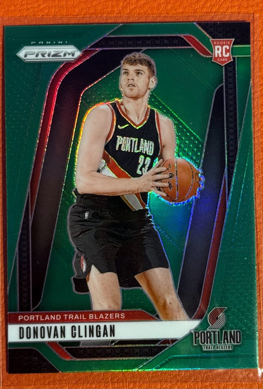 2024 Panini Prizm - Prizms Green | Donovan Clingan